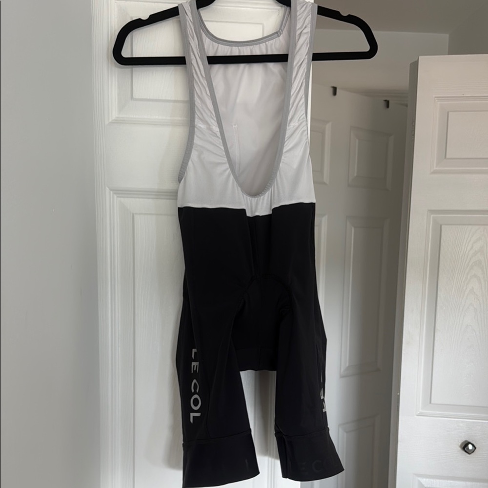 Le Col Black and White Cycling Bib Shorts